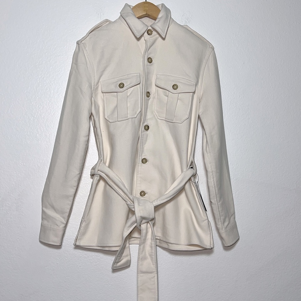 New Polo Ralph Lauren Beige Utility Jacket Size 0